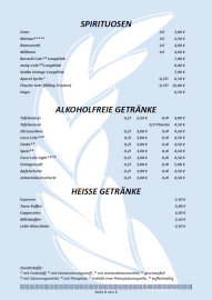 Speisekarte